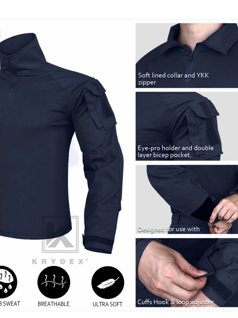 KRYDEX- Combat Shirt Tactical Assault BDU Top Blouse- MEDIUM